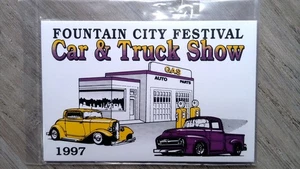 Daytona Trophy Fountain City Festival 1997 Car & Truck Show Plaque - Picture 1 of 2