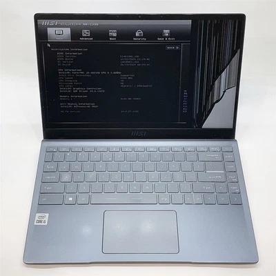 MSI MS-14D1 Laptop Intel Core i5 10210U 1.60GHZ 14" FHD 8GB RAM NO HDD Parts - Image 1 of 4