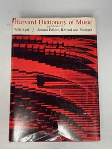Harvard Dictionary of Music Willi Apel 2nd Edition Revised Enlarged Book - Picture 1 of 7
