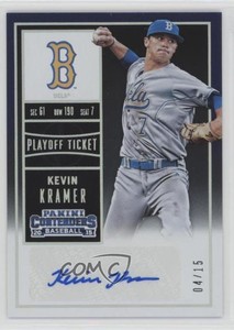 2015 Contenders College Playoff Ticket /15 Kevin Kramer (Grey Jersey) #32.2 Auto