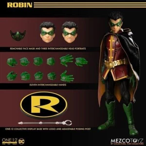 Figura de acción Mezco Batman Robin escala 1:12 modelo juguete colección regalo en stock - Imagen 1 de 16