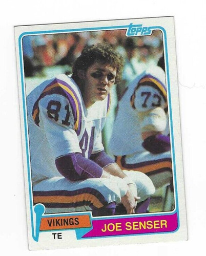 1981 TOPPS JOE SENSER #217 MINNESOTA VIKINGS | eBay