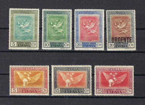 Spain 1930 Airmail Flights Asmodeus and Cleofas Goya issue MNH Cover