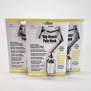 Lot of 3 DocaPole Big Reach Pole Hook Attachment All Purpose Boat Pool Fishing - Picture 1 of 4