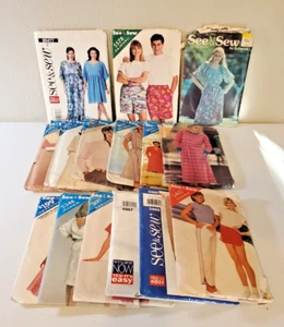 Vintage Butterick See And Sew Easy Patterns Lot READ - Picture 1 of 4