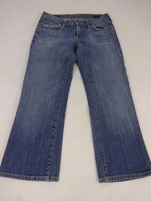 Citizens of Humanity Mujer Azul Med Lavado Algodón Corto Capri Vaqueros Talla 26 - Imagen 1 de 4