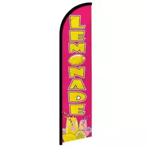 Lemonade Windless Full Sleeve Advertising Lemonade Fair Beverage Banner Flag - Picture 1 of 7