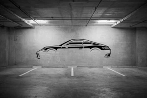 Silhoutte einer 991 Garage Wandtattoo - Bild 1 von 1