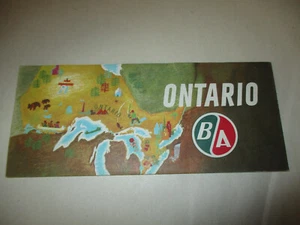 Vintage B/A British American Oil Company Map 1961 (MR. BA Back Cover) B-A - Afbeelding 1 van 14