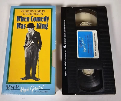 When Comedy Was King Charlie Chaplin Laurel Hardy VHS Foto 1 de 2