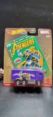 HOT WHEELS PREMIUM MARVEL HIWAY HAULER 2 AVENGERS NEW B1 FAST FREE SHIPPING  - Image 1 of 4