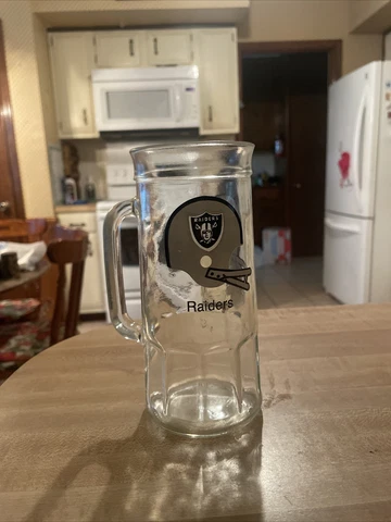 Vintage Oakland Raiders Peanut Glass Mug Cover
