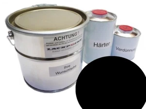 7 Liter Set 2K Autolack geeignet für Mazda PZ Brillant Black kein Wasserlack Gl - Picture 1 of 2