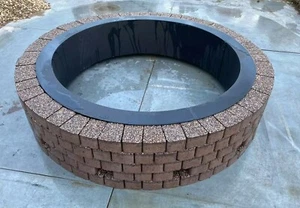Runde Feuerstelle 1,35m Granitplatte Kamin Garendekor Terrassenstein sehr Unikat - Bild 1 von 12