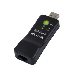 PIX-LINK 300Mbps WiFi Adapter (Smart TV, RJ45 Port) | Wirelessly Connect Your TV - Picture 1 of 8