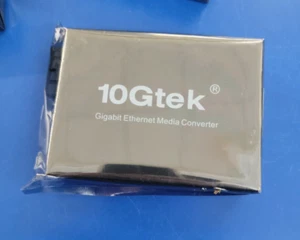10Gtek Gigabit Ethernet Media Converter with SC Transceiver Module Open Box - Picture 1 of 2