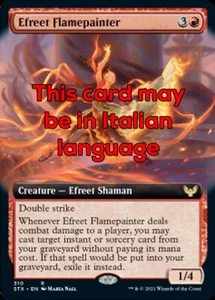 MTG EFREET FLAMEPAINTER EXC - EFREET DIPINGIFUOCO - STX-X IT - MAGIC - Picture 1 of 1