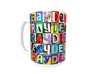 Tazza/tazzina da caffè BRAYDEN con il nome in foto di lettere cartelloniche - Foto 1 di 3