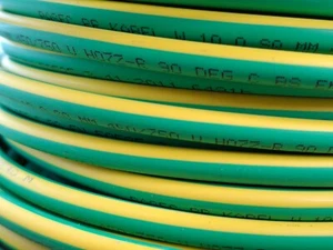 10 mm Single Core Conduit Cable 6491X Earth Yellow / Green Equipotential Bonding - Picture 1 of 12