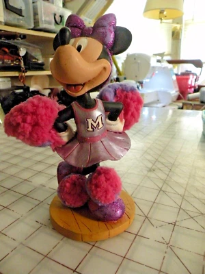 Disney 1988 Minnie Mouse Cheerleader Bobble Head Figure - Image 1 of 4