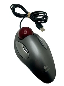 Logitech TrackMan Marble Ambidestrous T-BC21 USB Mouse Trackball - testato funziona - Foto 1 di 4