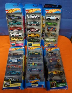 Hot Wheels Action Multi Pack Track Stars 5 Pack 1:64 Scale Lot Of 6 Misc - Picture 1 of 7