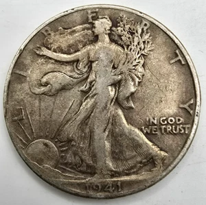 1945 P Walking Liberty Half Dollar F/VF You Grade It! 90% Silver Free Ship! - Picture 1 of 4