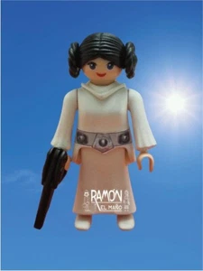 Custom Playmobil Princesa Leia Organa Starwars guerra galaxia jedi sith fuerza - Imagen 1 de 5