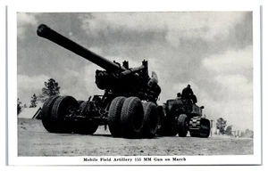240 mm Howitzer Firing - 1940s WWII Photograph Postcard - Picture 1 of 2