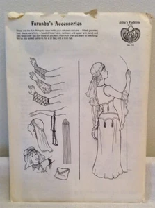 Atira's Fashions Belly Dancing Cabaret Costume Pattern Sleeve, head bands New - Picture 1 of 12