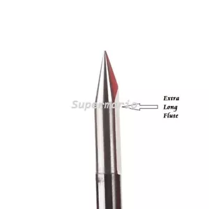 10x 1/8'' 3.175 Carbide Engraving Bit 1 Single Blade Flute CNC Router 30° 0.3mm - Picture 1 of 1