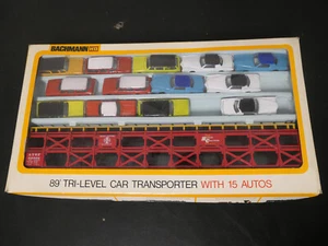 Bachmann HO Scale Car 89' Tri-Level Car Transporter 13 Cars No. 1265 - Picture 1 of 8
