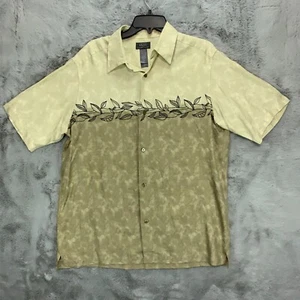 Crazy Horse Shirt Men's Adult Large Flower Plaid Short Sleeve - Picture 1 of 8