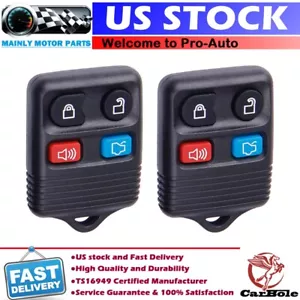 2 Keyless Entry Remote Control Car Key Fob Clicker Transmitter For Ford Lincoln - Picture 1 of 12