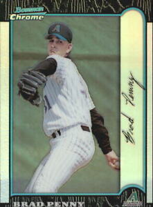 1999 Bowman Chrome Refractors Arizona Diamondbacks Baseball Card #140 Brad Penny