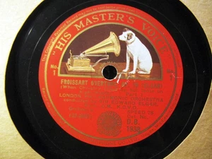 1933 Edward ELGAR conducts FROISSART OVERTURE Elegy Op 58 London Phil HMV DB1938 - Picture 1 of 2