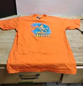 VTG 90s JNCO Jeans Flamehead Surf T Shirt Cartoon Graphic Art Anime Skate Sz L - Picture 1 of 11