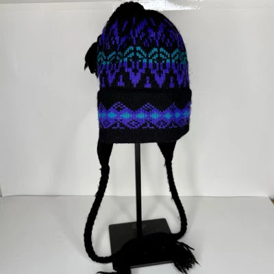 De colección Original Sombrero de Esquí Moriarty of Stowe Vt 100% Lana Gorro Retro Sombrero Negro Foto 1 de 4