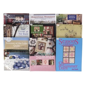 Menge 9 Sommer Quilt Bücher Muster Jan Patek Amsel Indygo Kreuzung - Bild 1 von 8