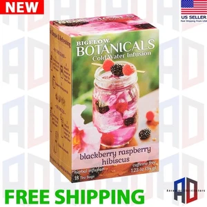 Bigelow Botanicals Brombeere Himbeer Hibiskus Kaltwasser Aufgüsse - 18 Beutel - Bild 1 von 11