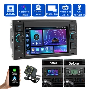 1x Autoradio 2+64GB Tragbares Carplay 7-Zoll Für Ford Transit 2007-2012 - Bild 1 von 10