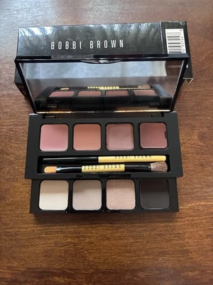 Bobbi Brown 8 Pan Best Sellers Lip & Eye Palette Case & Brushes NEW RARE HTF - Image 1 of 4