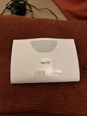 Draytek Vigor 130 ADSL2+/VDSL2 (FTTC/BT Infinity) Ethernet Modem PPPoE Bridge - Image 1 of 4