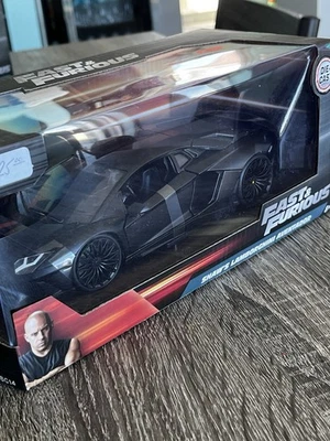 JADA FAST & FURIOUS SHAW'S LAMBORGHINI AVENTADOR 1/24 MATTE 黑色 ~ 全新带盒 — 第 1/3 张图片