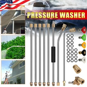 Pressure Washer Extension Wand Replace Lance Gutter Cleaning Tool Nozzle 4000PSI - Picture 1 of 11