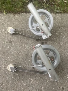 PAIR OF RIVIERA DEEP TROLLER SHORT ARM DOWNRIGGERS ROD HOLDERS, COUNTERS, CABLE - Picture 1 of 17