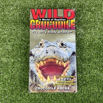 Wild Crocodile - A World of Reptiles 1998 VHS Documentary for Kids New Sealed - Image 1 of 4