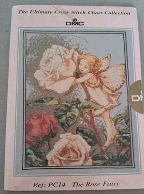 Винтажный узор для вышивки крестом The Rose Fairy от Cicely Mary Barker PC14 - Изображение 1 из 4