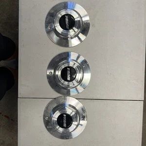 RARE PRIME ALUMINUM WHEEL CENTER CAPS  8 1/4 Diameter SET of 3 - 8.25 - Picture 1 of 5