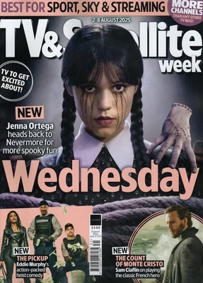 TV & Satellite Week Aug 2 - 8 2025 - Wednesday, Jenna Ortega Sam Claflin - Image 1 of 2